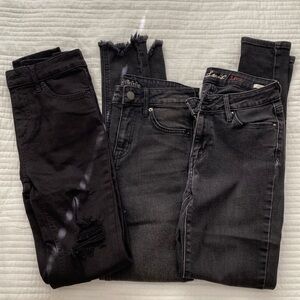3 Black Skinny Jeans (Levi’s & Wild Fable)